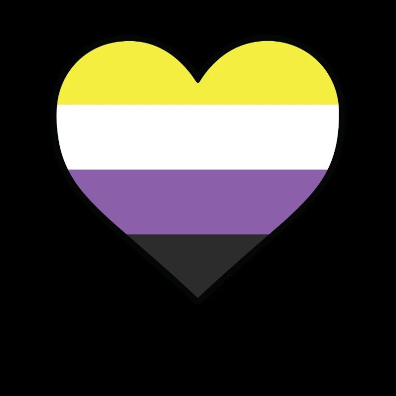 LGBT-Herz - LGBTQIA Non Binary