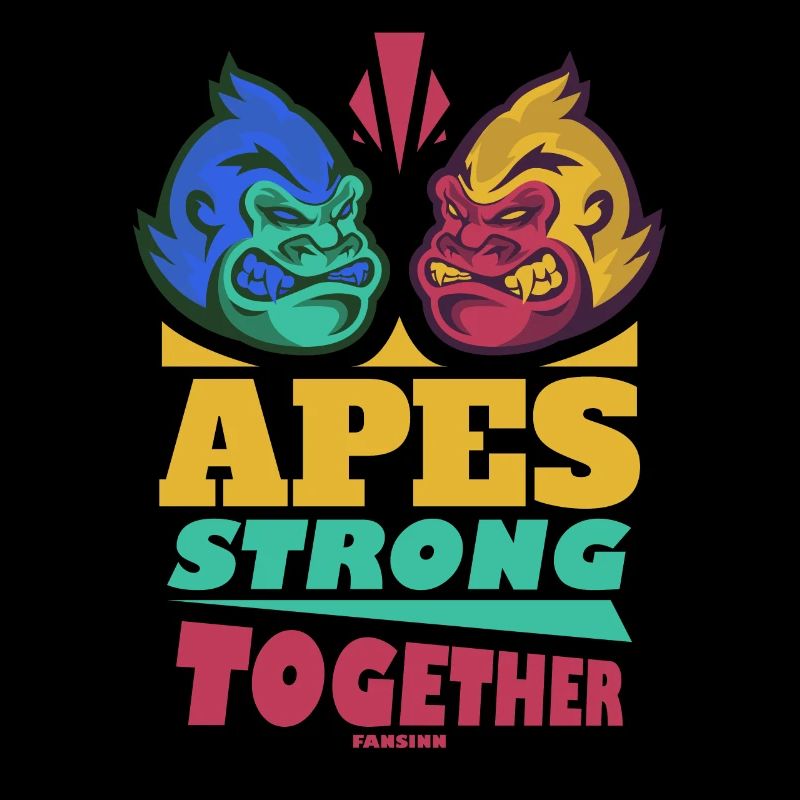 Singes forts ensemble