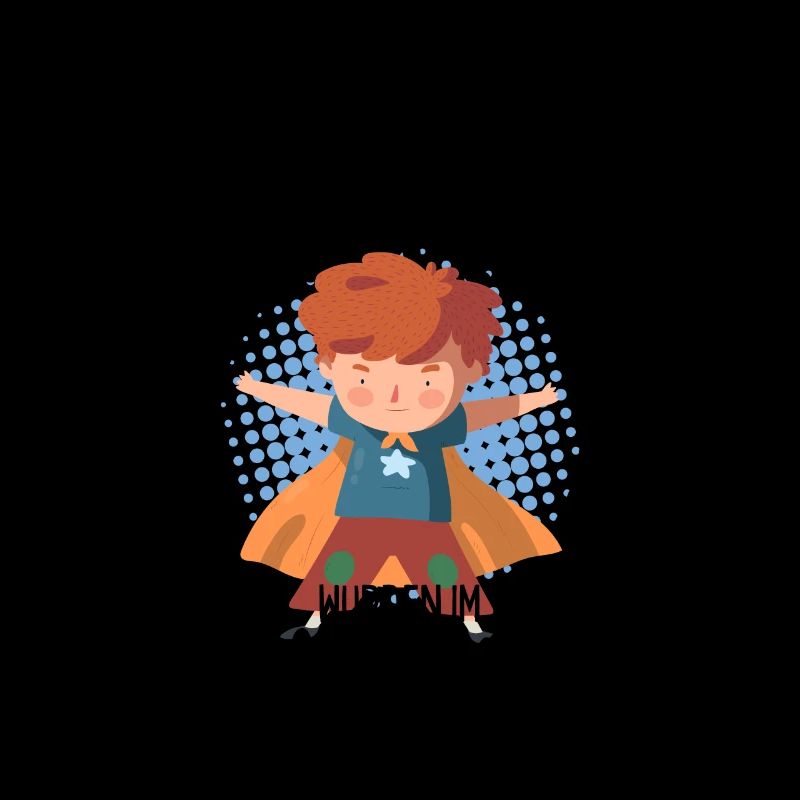 Echte Superhelden wurden im August geboren Junge