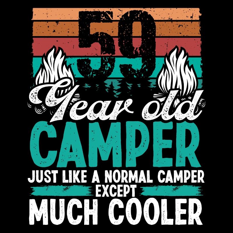 59 Year Old Camper Scouting Camping 59 Birthday