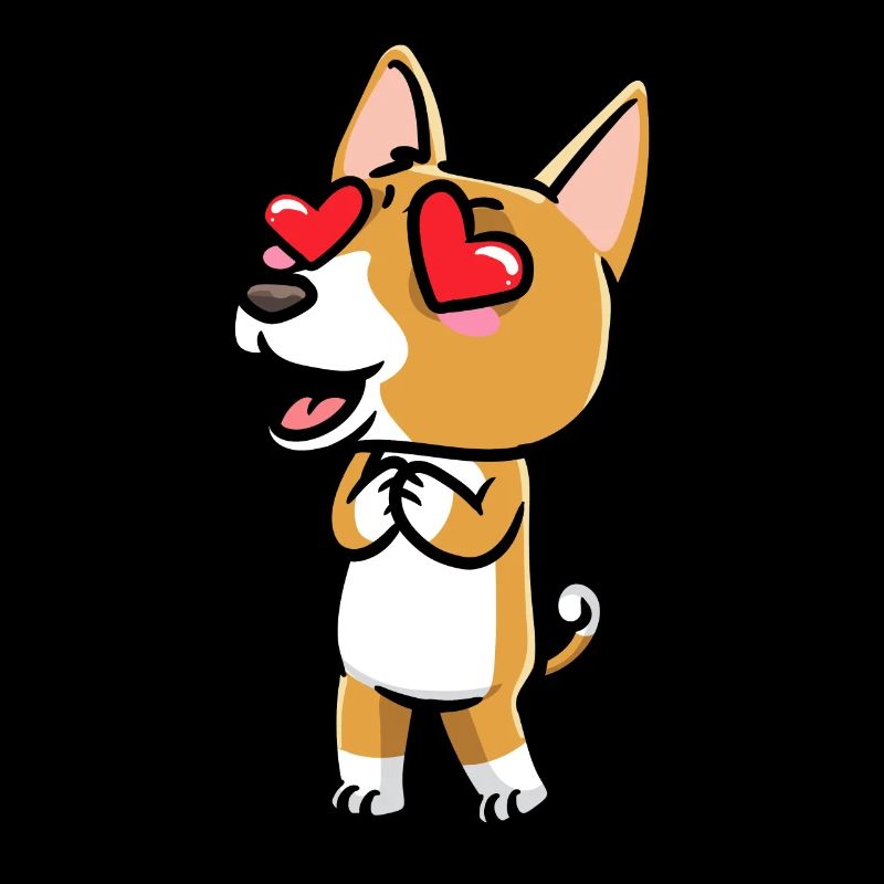 Émoticône de chien Basenji