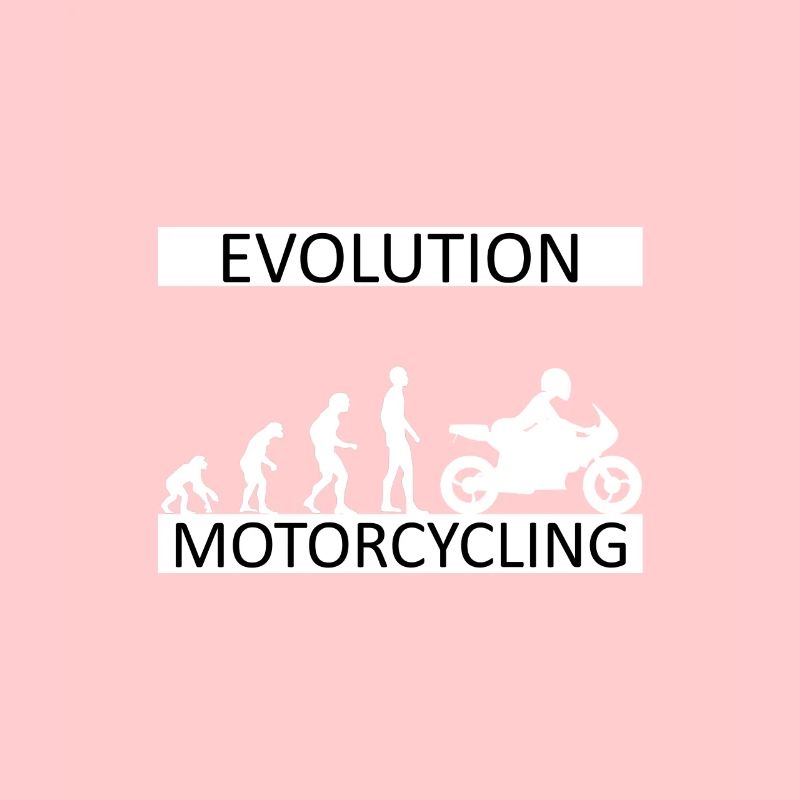 Evolution Motorcycling Motorradfahrerin Bikerin