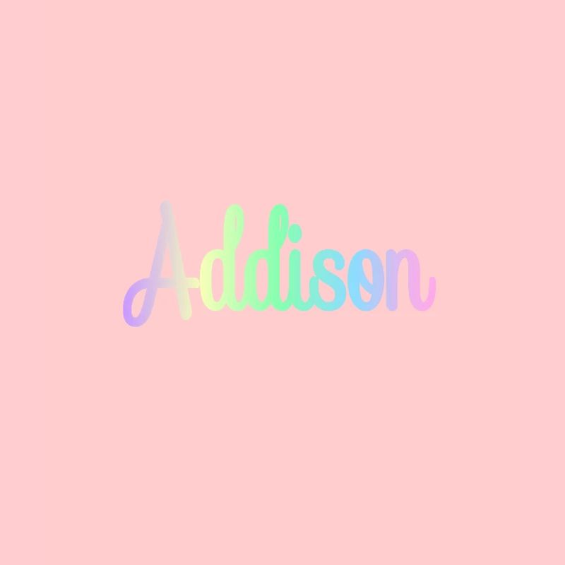 ADDISON Rainbow Minimalist Cursive