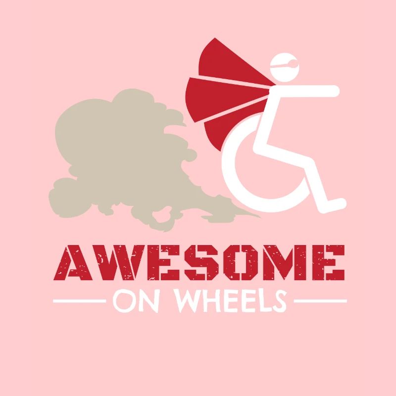 Utilisateurs de fauteuils roulants impressionnants sur roues