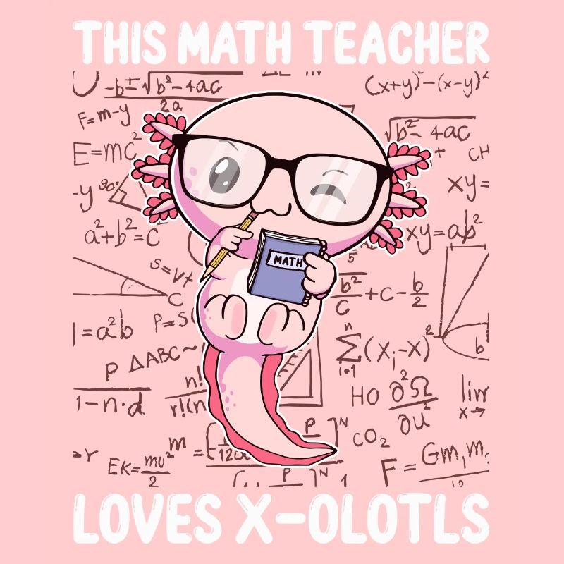 Funny Math Axolotl Gift