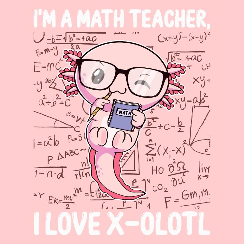 Funny Math Kawaii Axolotl Gift