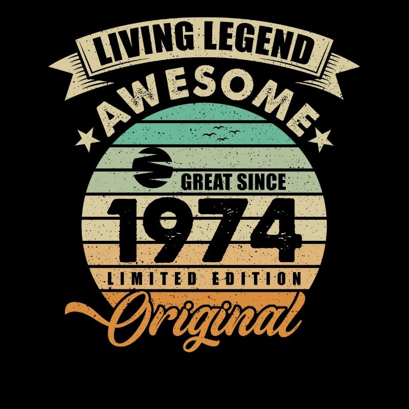 1974 Anniversaire Retro Orginal