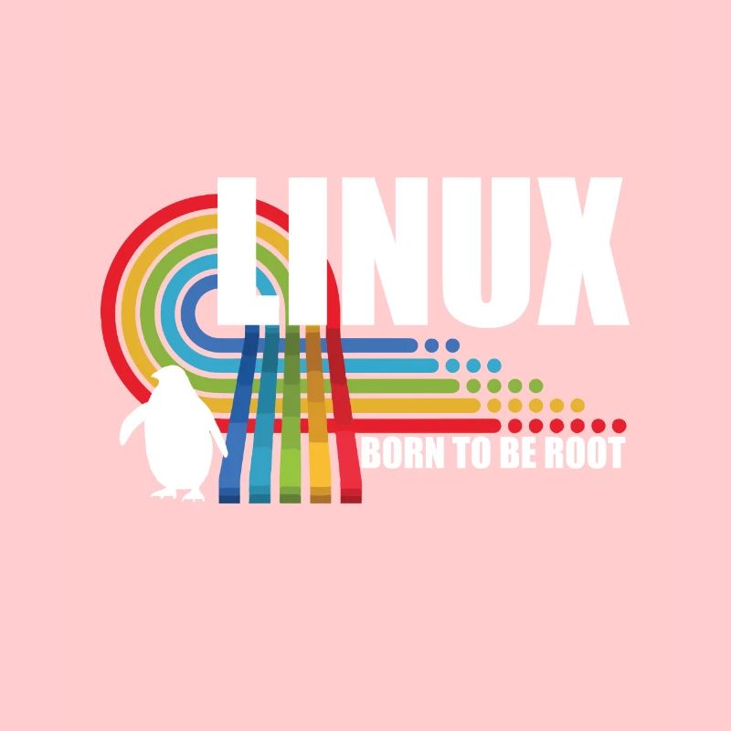 Né pour être Root Penguin Linux Nerd Coding Geek