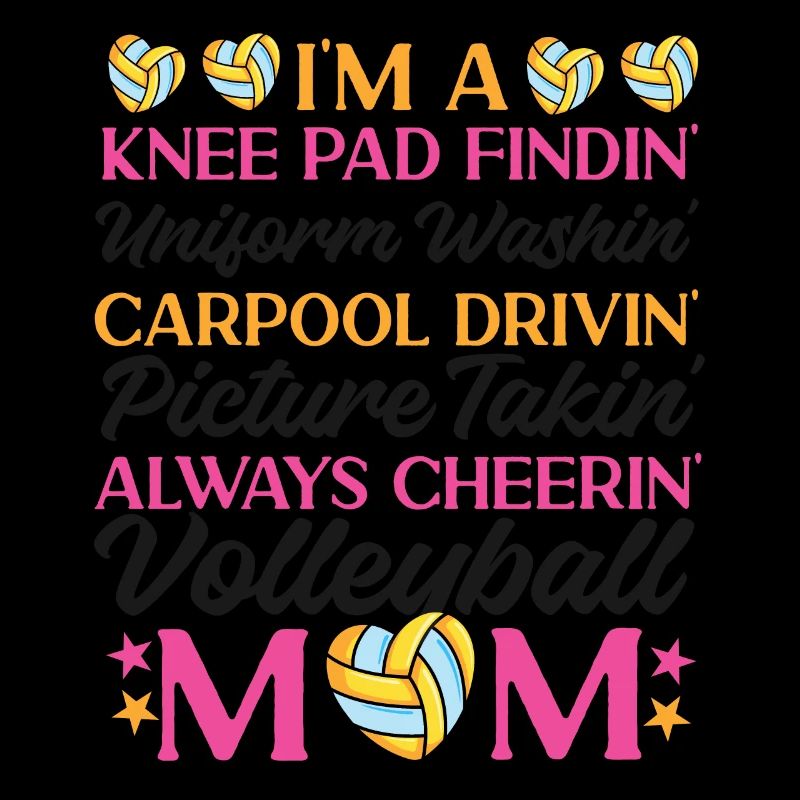 Joueuse de volleyball Équipe Maman Mère