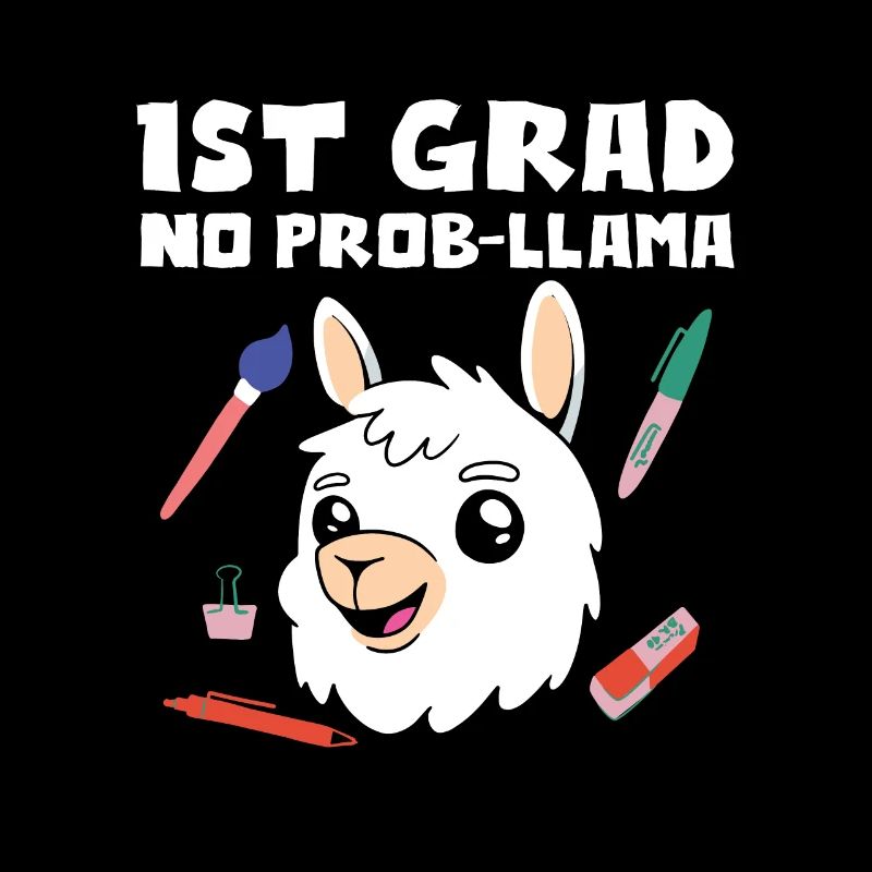 1st Grade No Prob-Llama Shirt Geschenk
