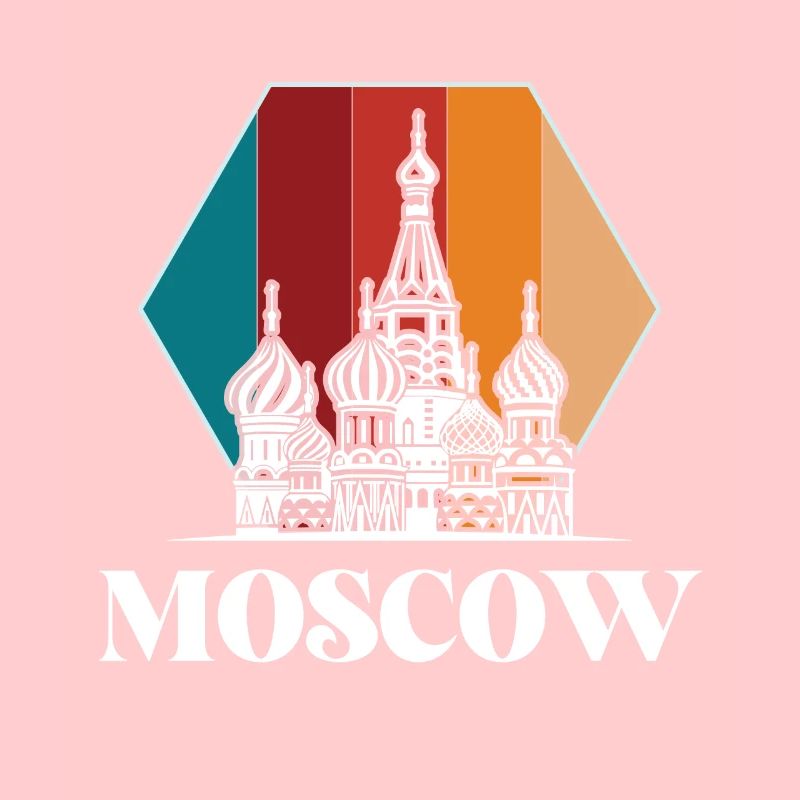 Cathédrale Saint-Basile Moscou Russie Rétro