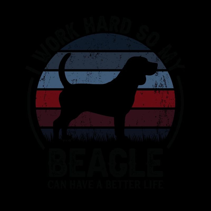 Arbeite Hart - Retro Beagle