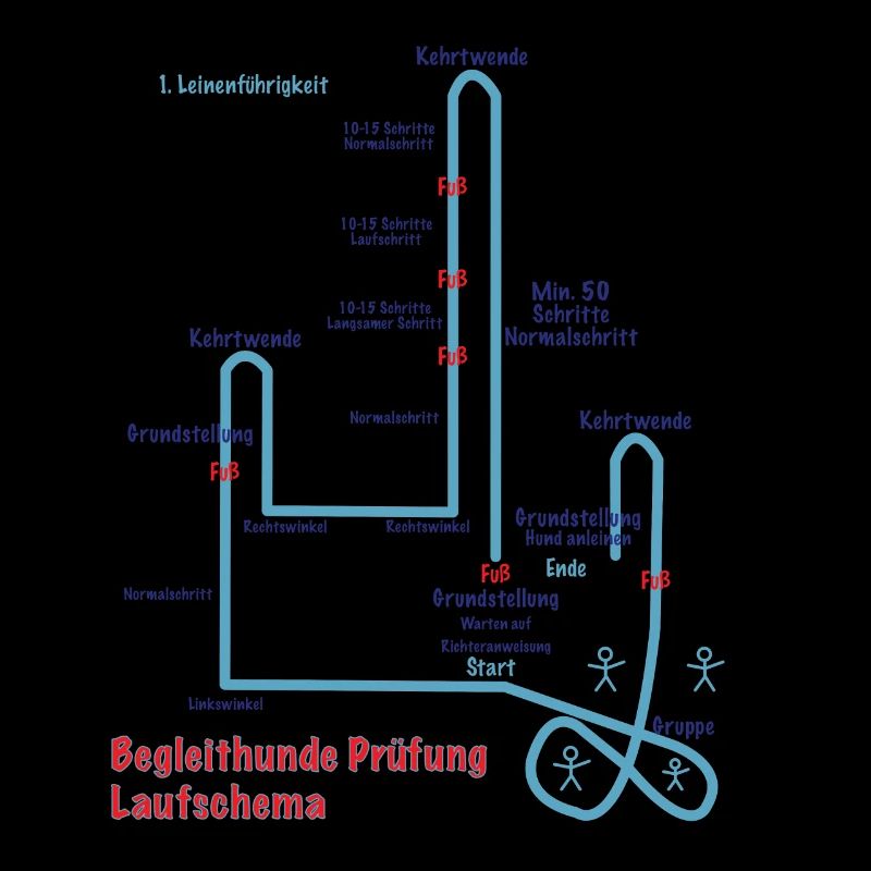 Begleit Hunde Laufschema