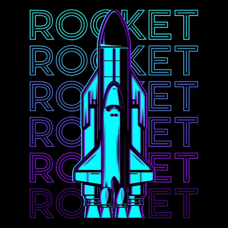 Rakete Raumschiff Space Shuttle Retro