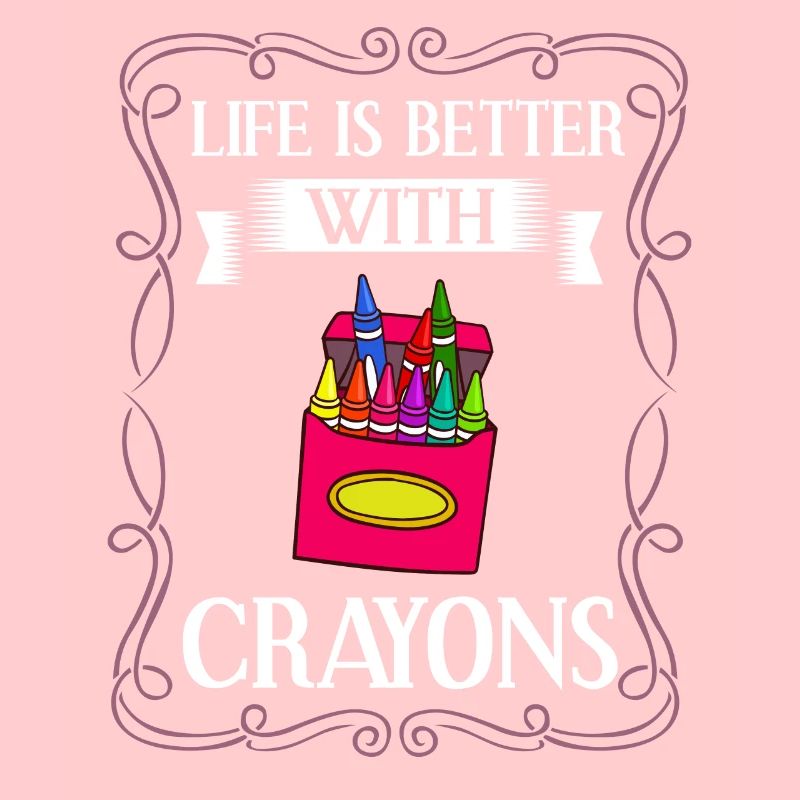 Crayon Box Colored Pencil Wax Case Wax Crayon