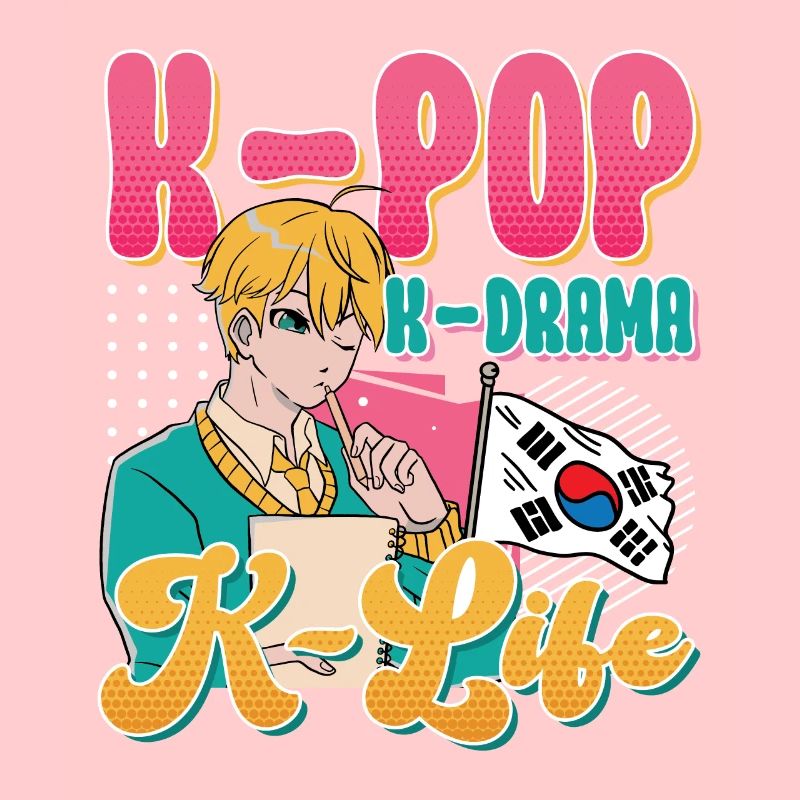 Design pop coréen pour un fan de mode K-Pop