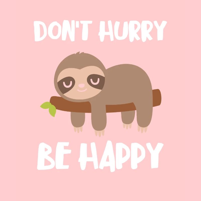 Dont Hurry Be Happy Sloth