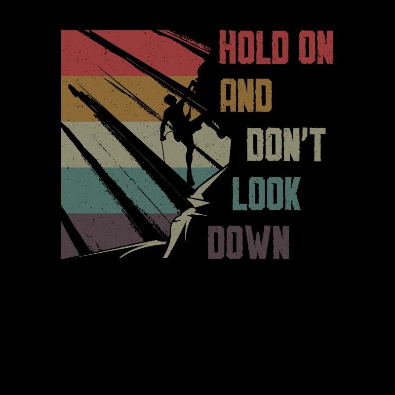 Ne regardez pas vers le bas Bloc, escalade.