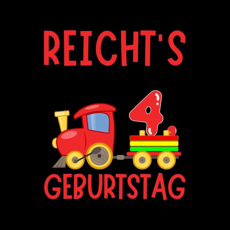 4. Geburtstag Geburtstagsgeschenk mit Eisenbahn