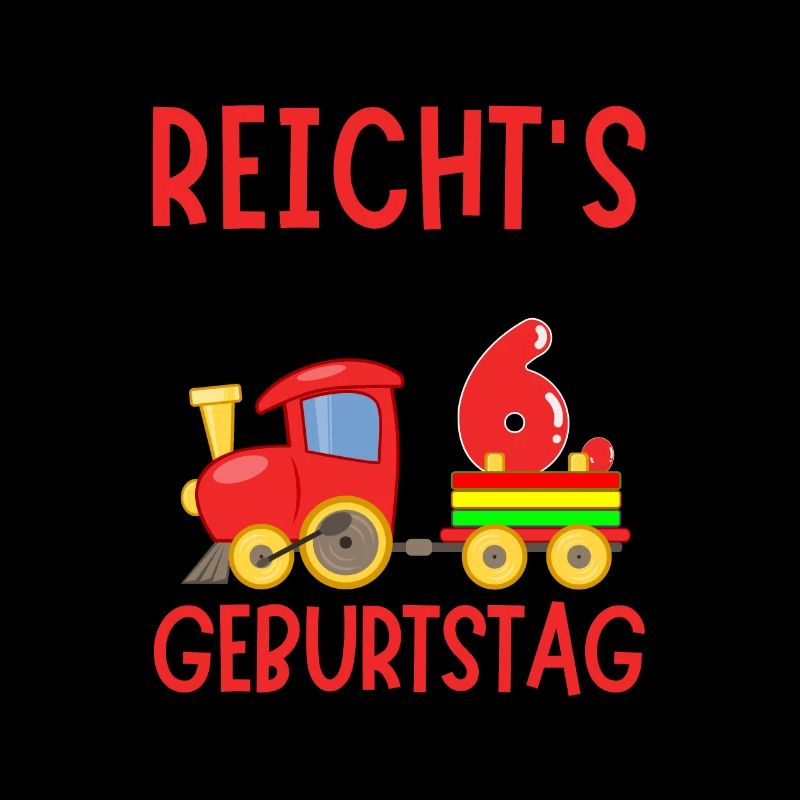 6. Geburtstag Geburtstagsgeschenk mit Eisenbahn
