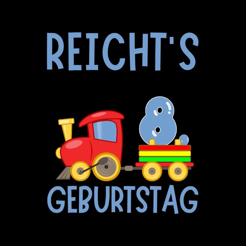 8. Geburtstag Geburtstagsgeschenk mit Eisenbahn