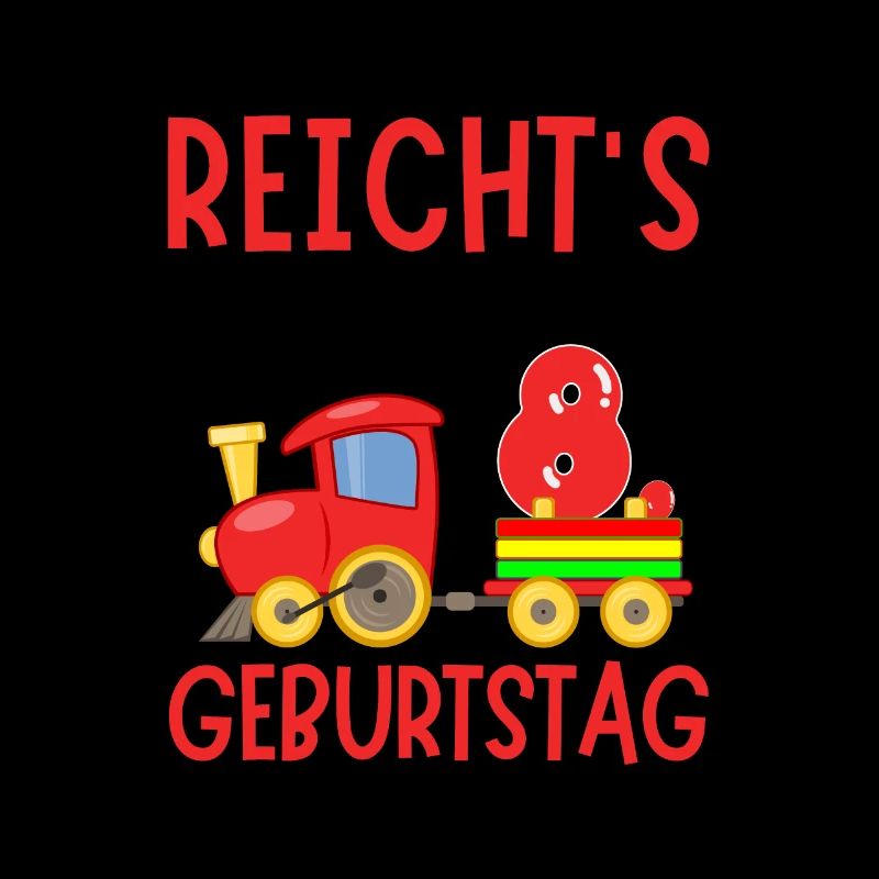 8. Geburtstag Geburtstagsgeschenk mit Eisenbahn