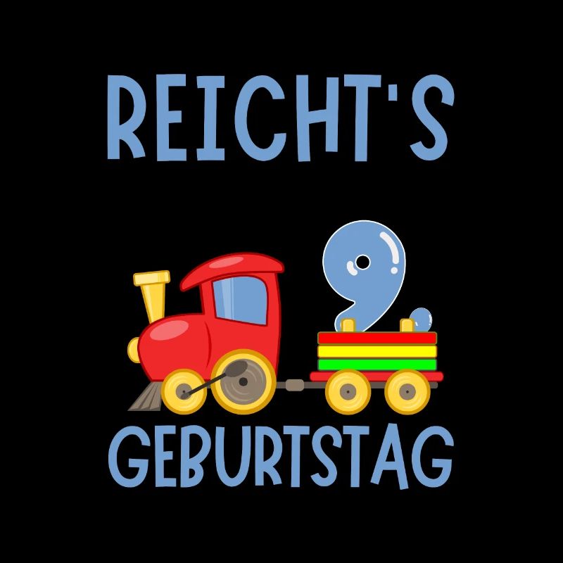 9. Geburtstag Geburtstagsgeschenk mit Eisenbahn