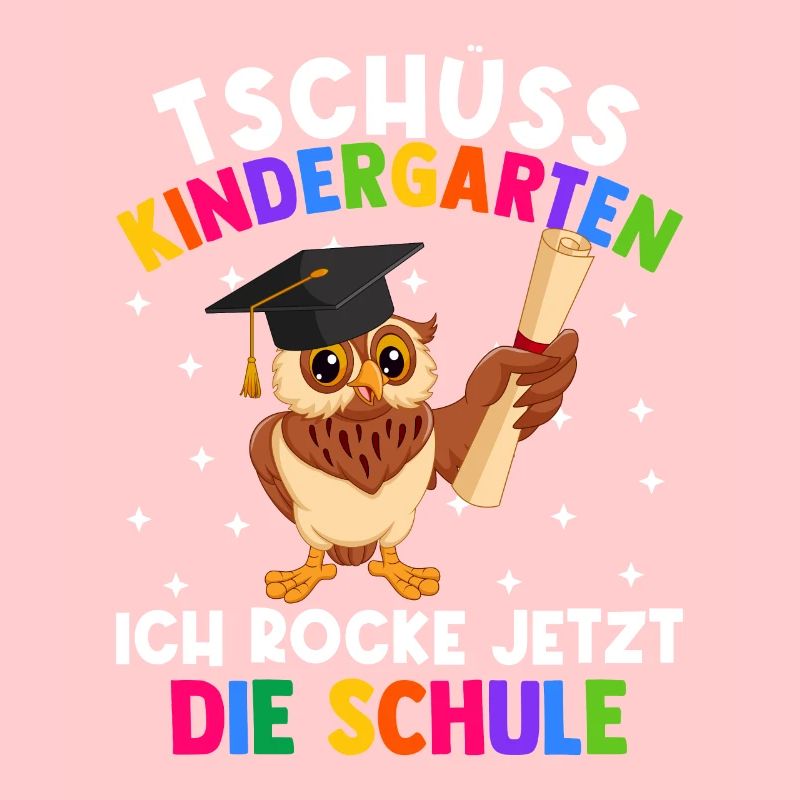 Bye Kindergarten Einschulung Schulkind Eule