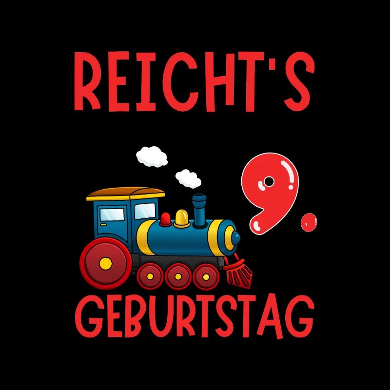 9. Geburtstag Geburtstagsgeschenk mit Eisenbahn