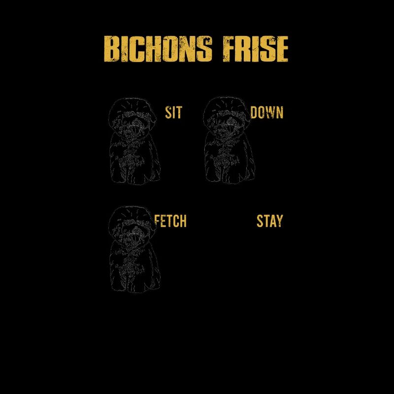 Bichon frise Anleitung zum Training Sit down Fetch