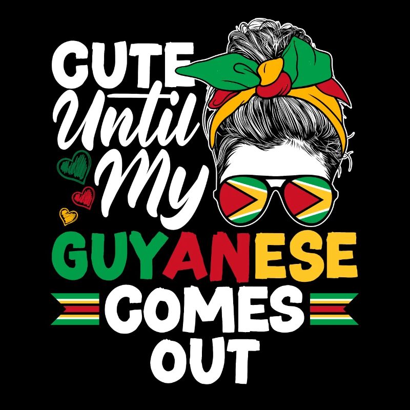 Guyana Guyana Guyana Drapeau mignon jusqu’à mon