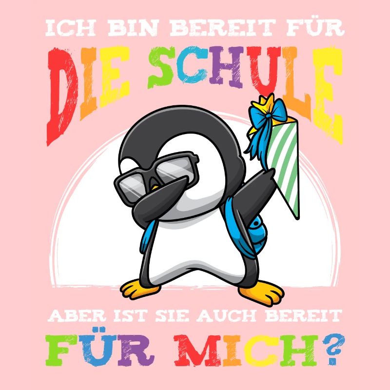 Schulkind Einschulung Pinguin
