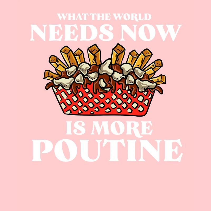 Kanadische Poutine Pommes Frites Mittagessen