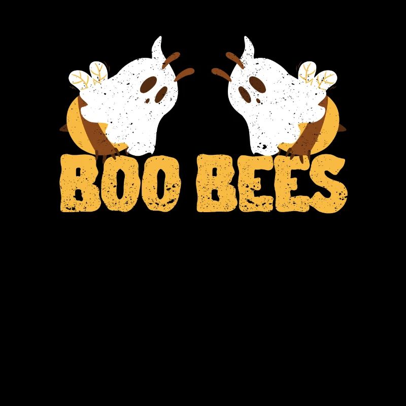 Couples Halloween Funny Bee Ghost Matching Couple