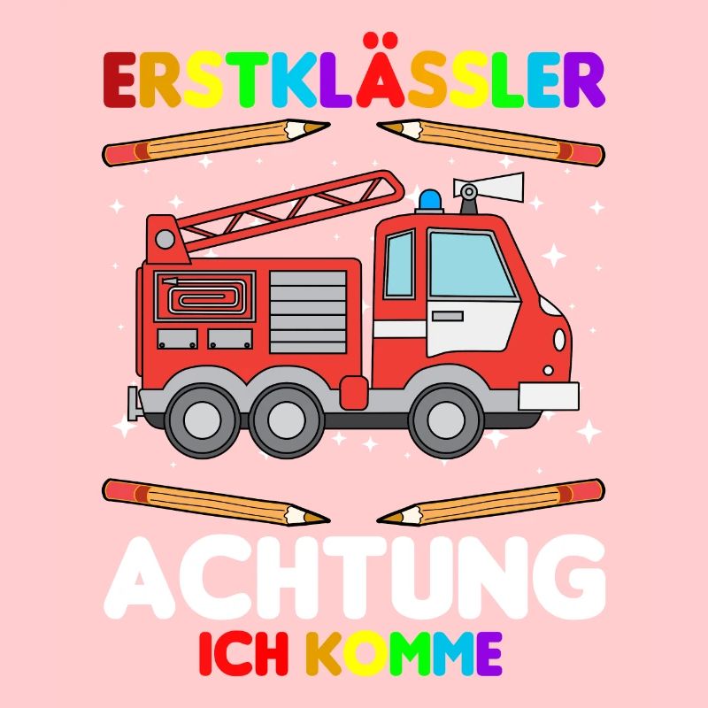 Erstklässler Schulkind Einschulung Feuerwehr