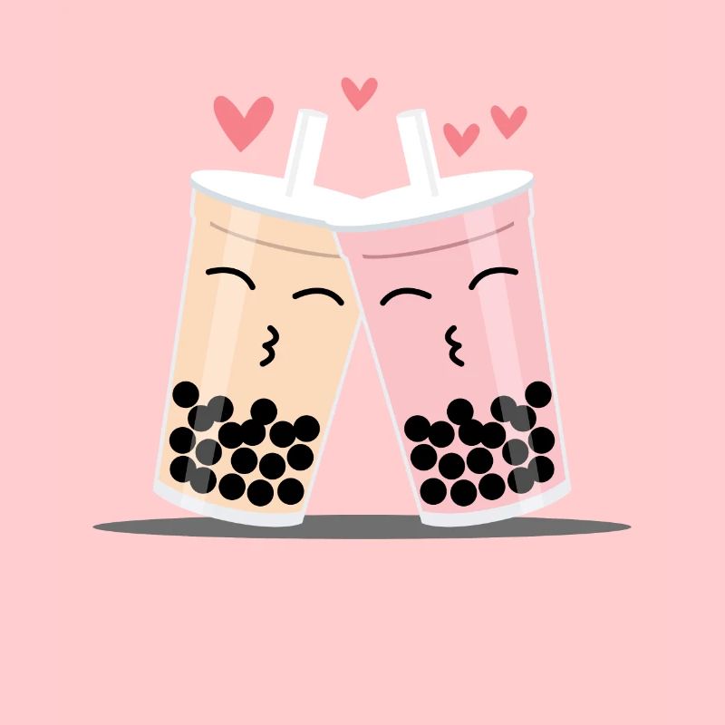 Love Boba Tea Bubble Tee Partnerlook