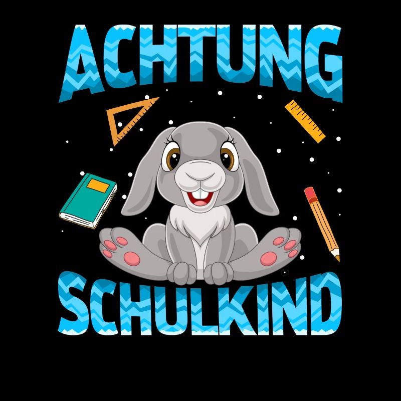 Einschulung Achtung Schulkind Geschenk Hase