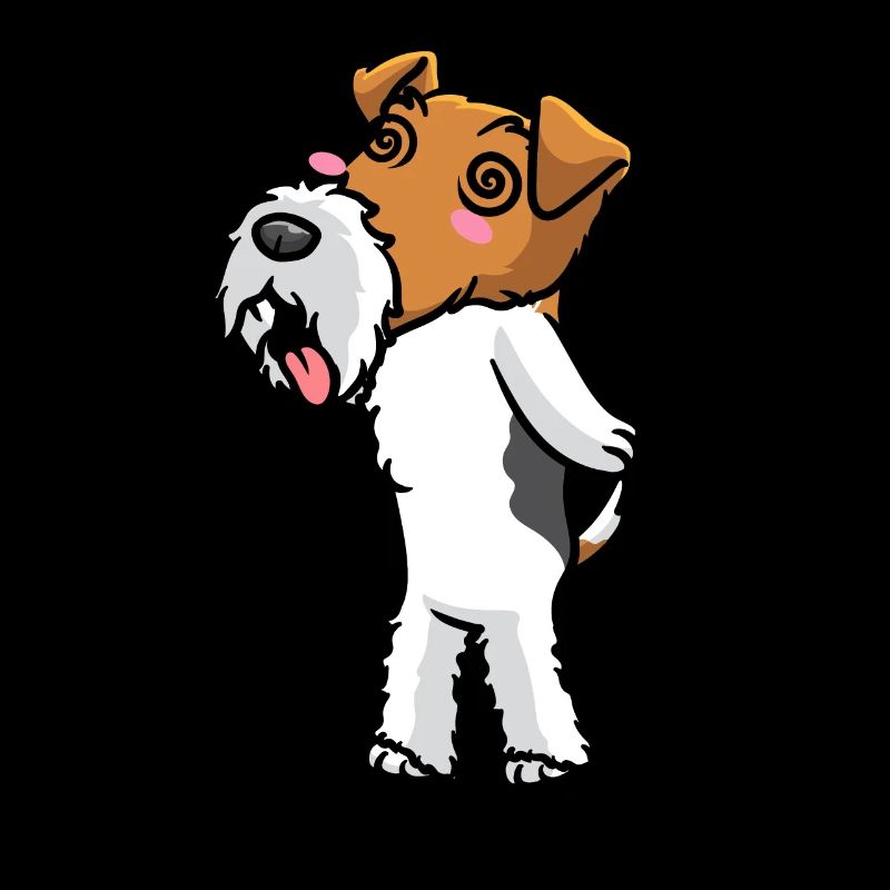 Foxterrier Drahthaar Hund Emoticon