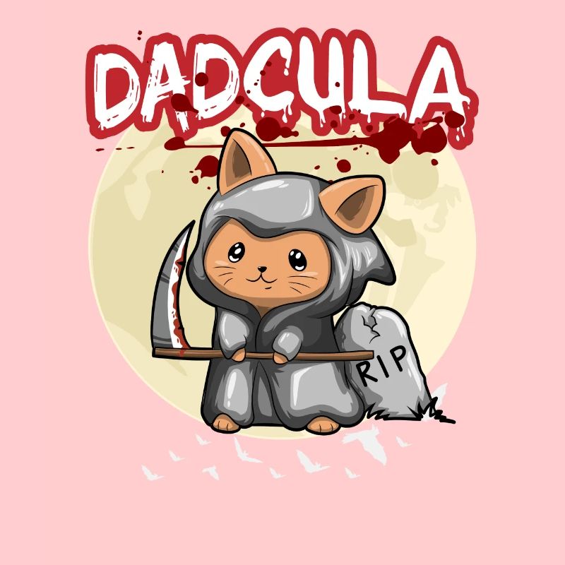 Dadcula Dracula Vampire Dad Funny Halloween Party