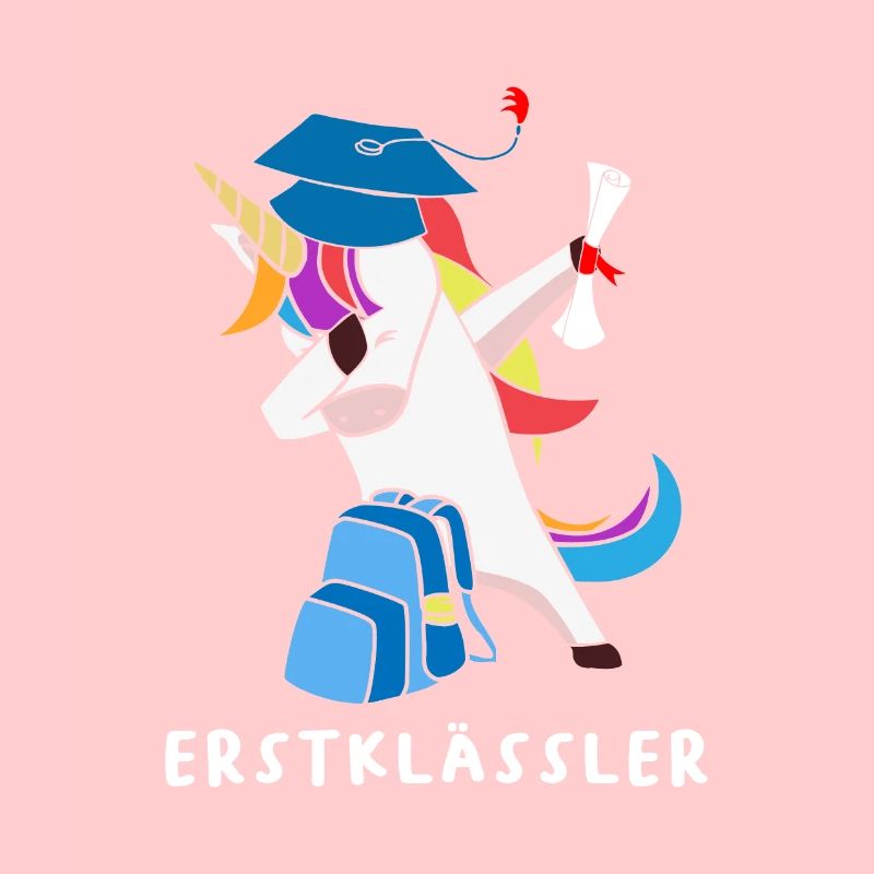 Dabbing Einhorn Erstklässler
