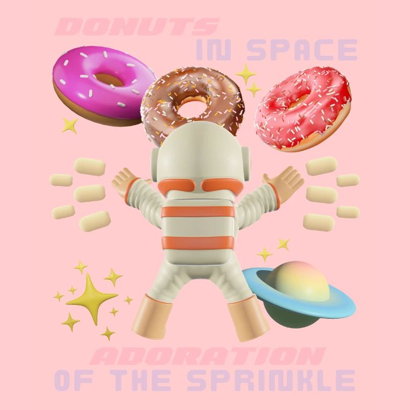 Donut space, beignets dans l’espace, drôle d’astronaute