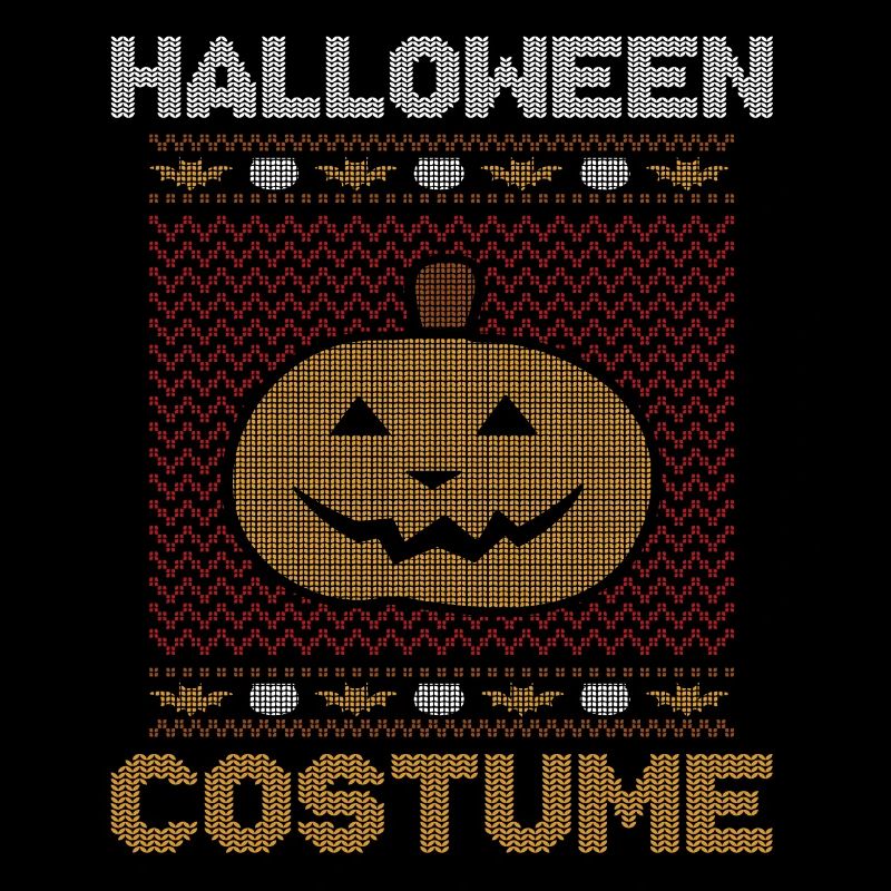 Stitch Pattern Pumpkin Scary Creature Halloween