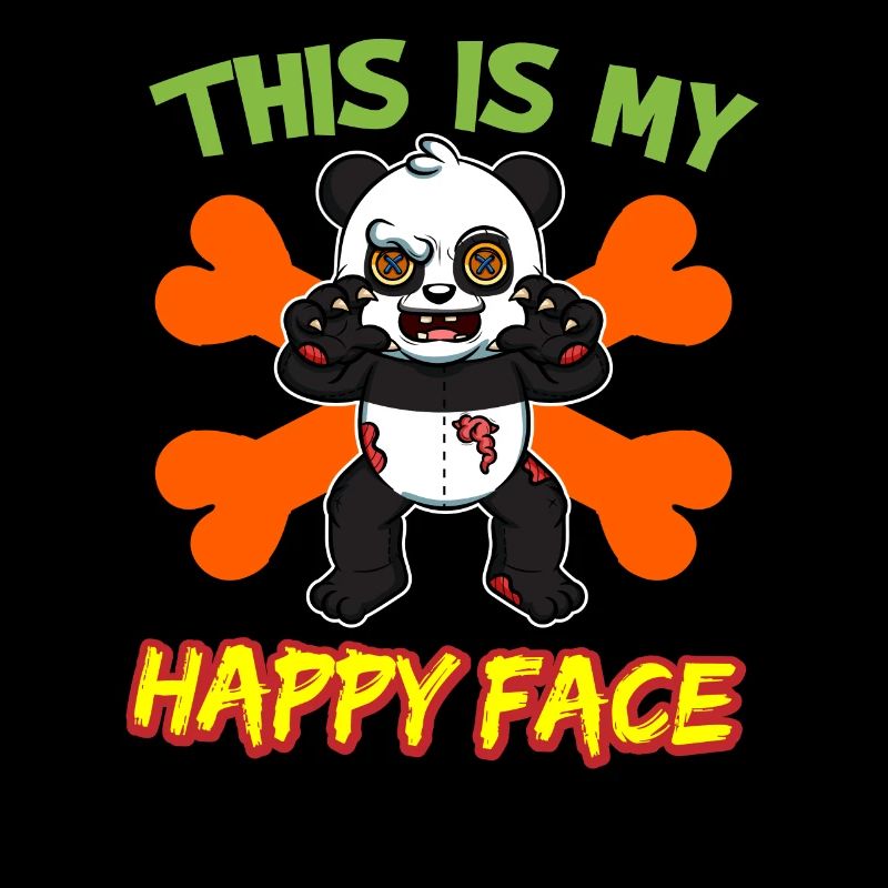 C’est mon visage heureux drôle de monstre d’Halloween
