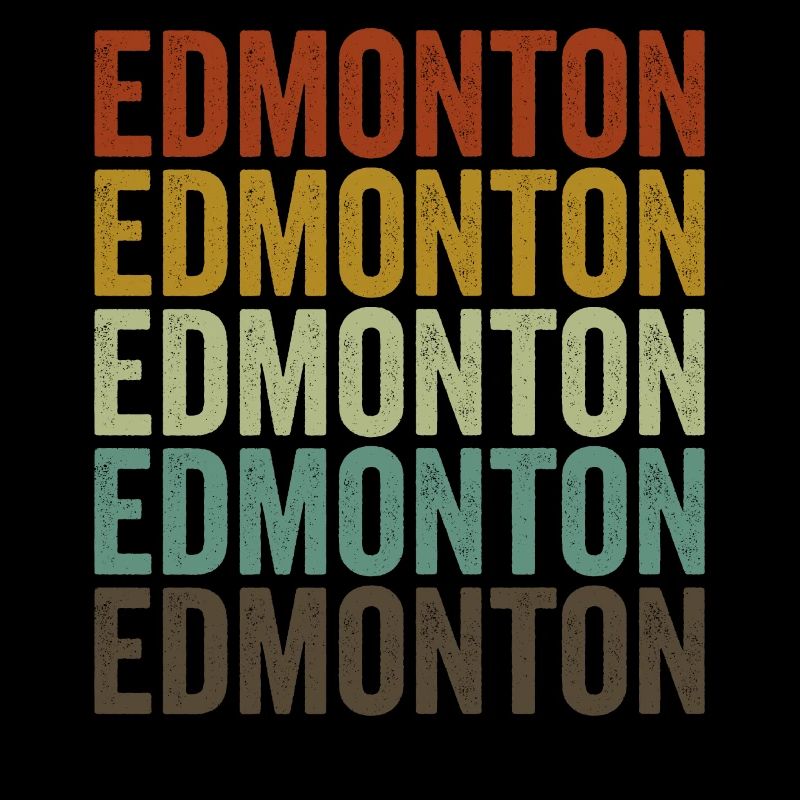 Edmonton Canada Retro Vintage