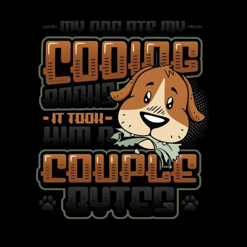 Dog Bytes Code Programmation de blagues informatiques