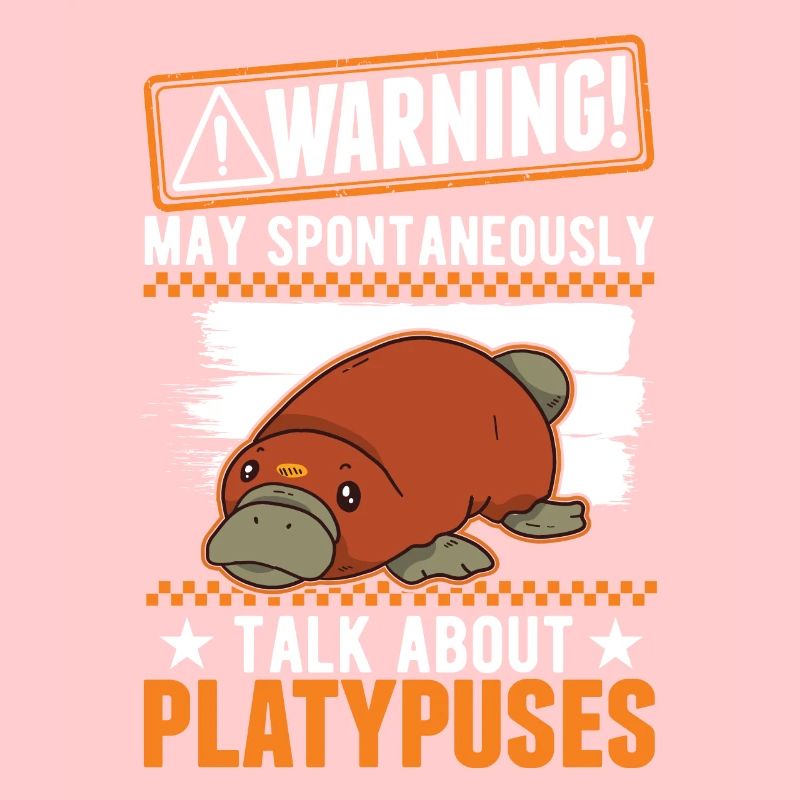 Warnung Schnabeltier Platypus