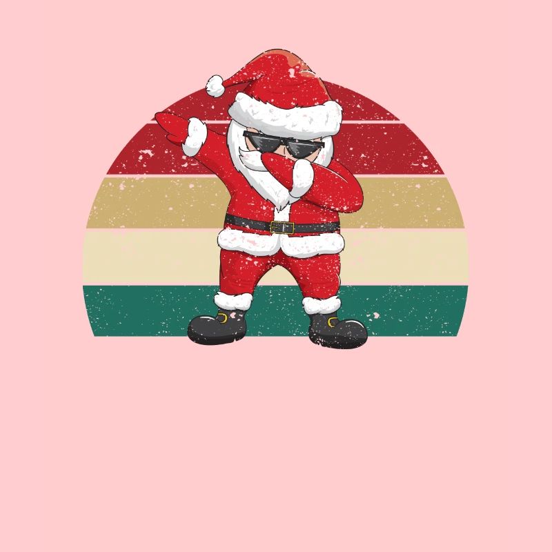 Dabbing Père Noël Pyjama de Noël Drôle
