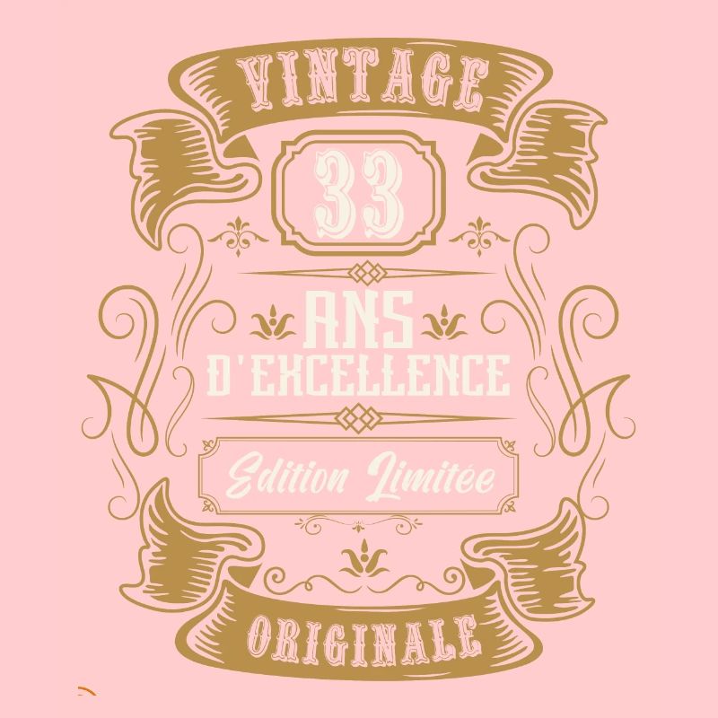 vintage 33 years, Birthday gift idea.