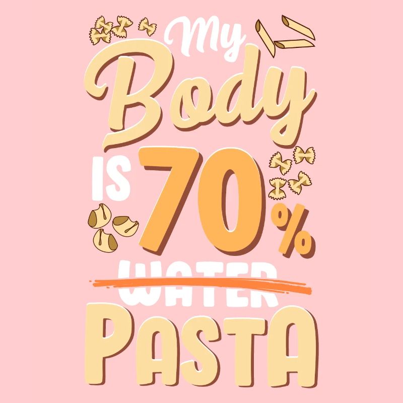 Mon corps est composé à 70% de pâtes