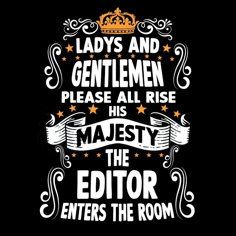 Editor T witziges Spruch Motiv Editor
